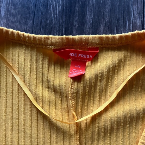 Joe Fresh Ribbed Long Sleeve Top / Sweater Size L - Picture 3 of 3